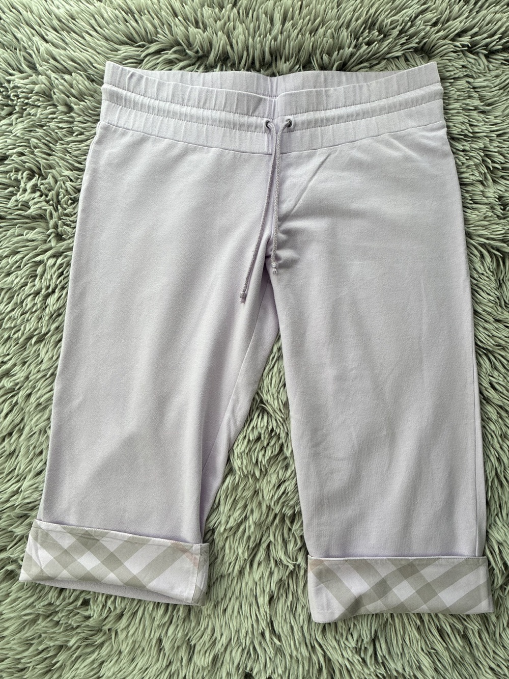 Burberry Brit- Medium Lavender Drawstring Capri Pant